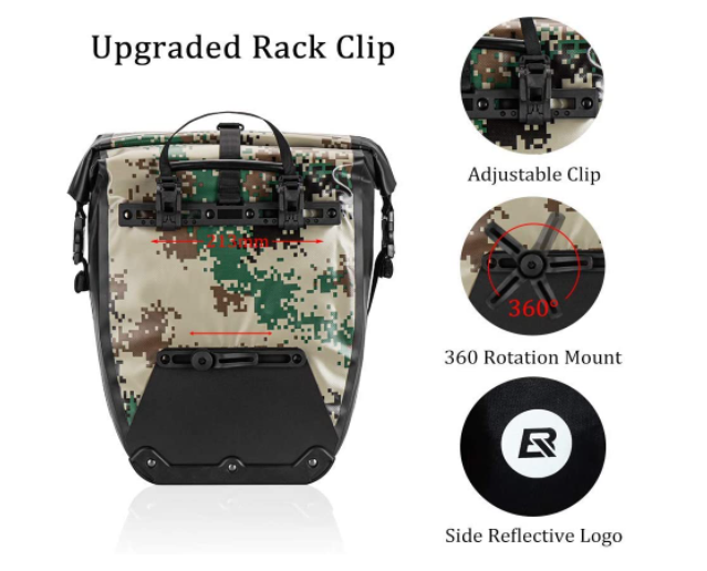 ROCKBROS AS-002-1 Genți pentru portbagaj sacoș spate 100% impermeabil 27L