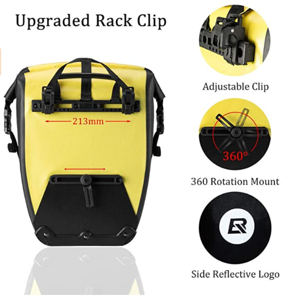 ROCKBROS AS-002-1 Genți pentru portbagaj sacoș spate 100% impermeabil 27L