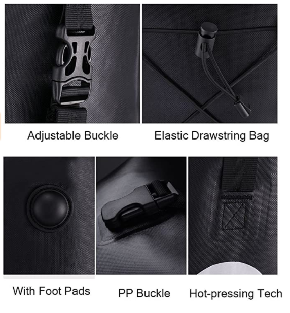ROCKBROS AS-002-1 Genți pentru portbagaj sacoș spate 100% impermeabil 27L