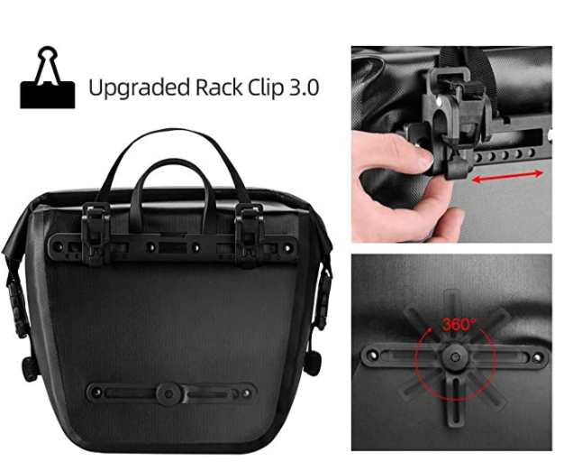ROCKBROS AS-003-1BK Geantă laterală față/spate 12-16L