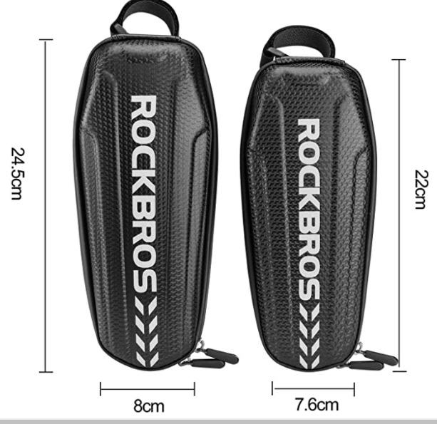 Geanta pentru cadru de bicicleta ROCKBROS B6 Impermeabil Neagra L 1.5L / M 1.1L