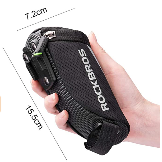 Geantă de șa ROCKBROS C28 Geantă de scaun pentru bicicletă cu curele de prindere/cu suport