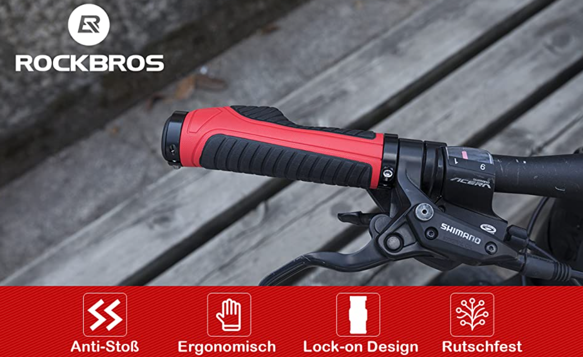 Manere ergonomice pentru ghidon de bicicleta ROCKBROS Anti-alunecare 22mm