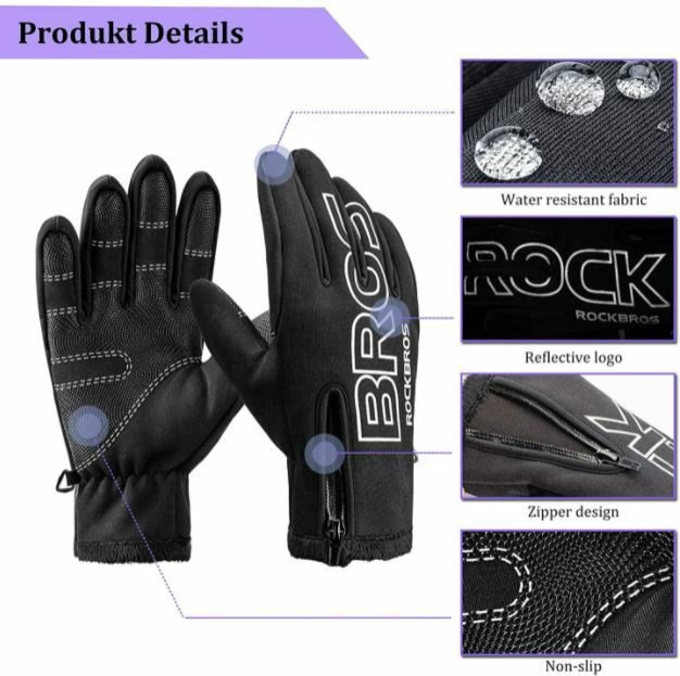 ROCKBROS Manusi Ciclism Iarna Motocicleta Bicicleta Ciclism Bicicleta MTB