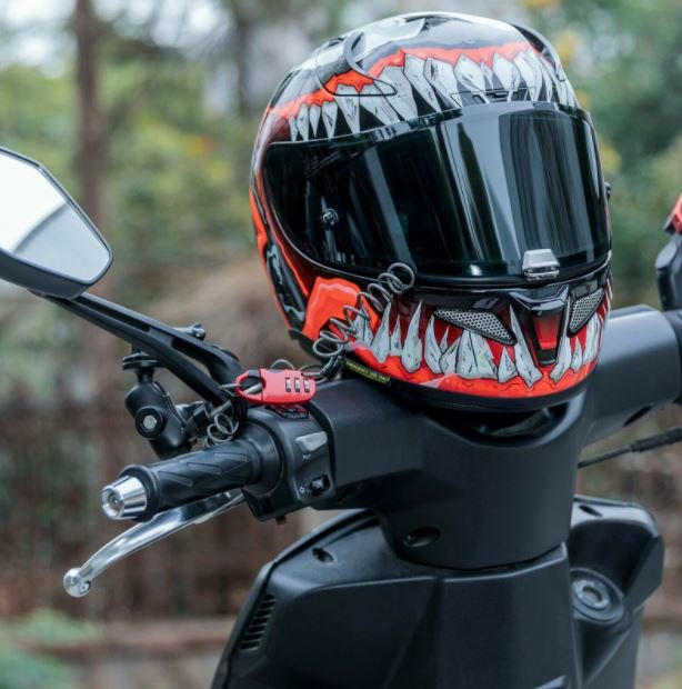 Încuietori pentru căști ROCKBROS mini bicicletă blocare pentru motociclete blocare prin cablu blocare cu combinație