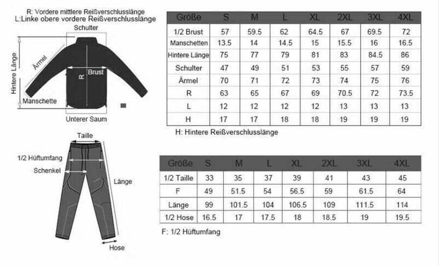 ROCKBROS Set de pantaloni de îmbrăcăminte pentru ciclism de iarnă