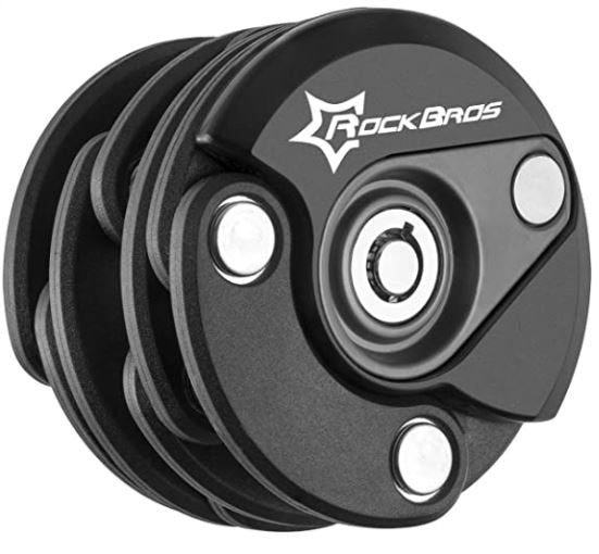 ROCKBROS WL798BK Mini încuietoare antifurt pliabilă neagră