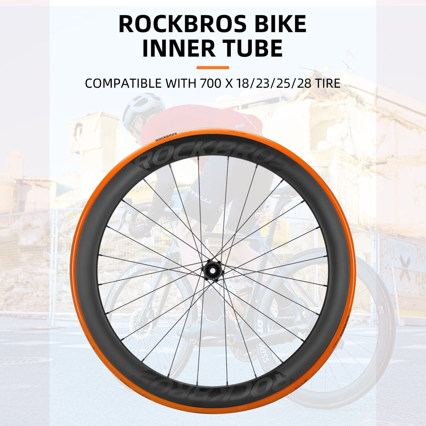 Tub biciclete ROCKBROS 700 x 18-32C 35g TPU bicicleta de drum cu valva Presta