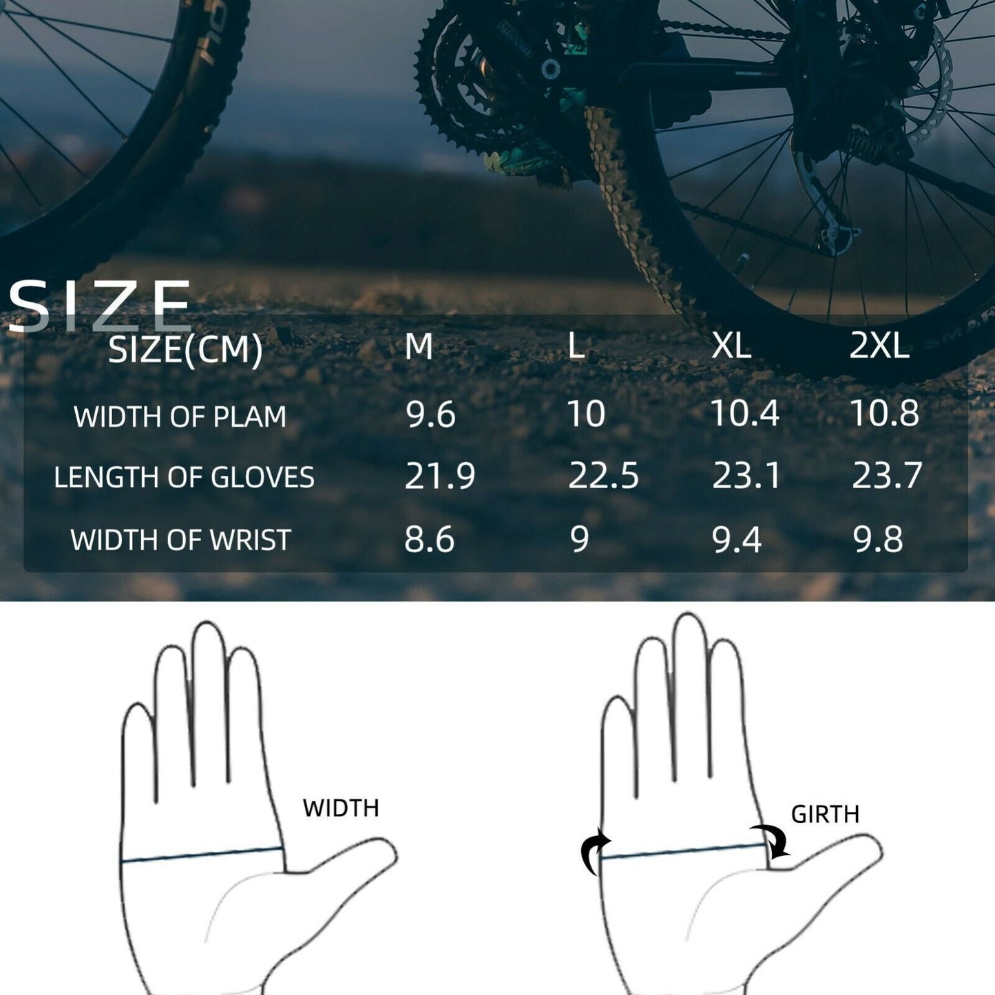 ROCKBROS S255 Mănuși Ciclism Toamnă Ecran tactil Sport în aer liber M-2XL