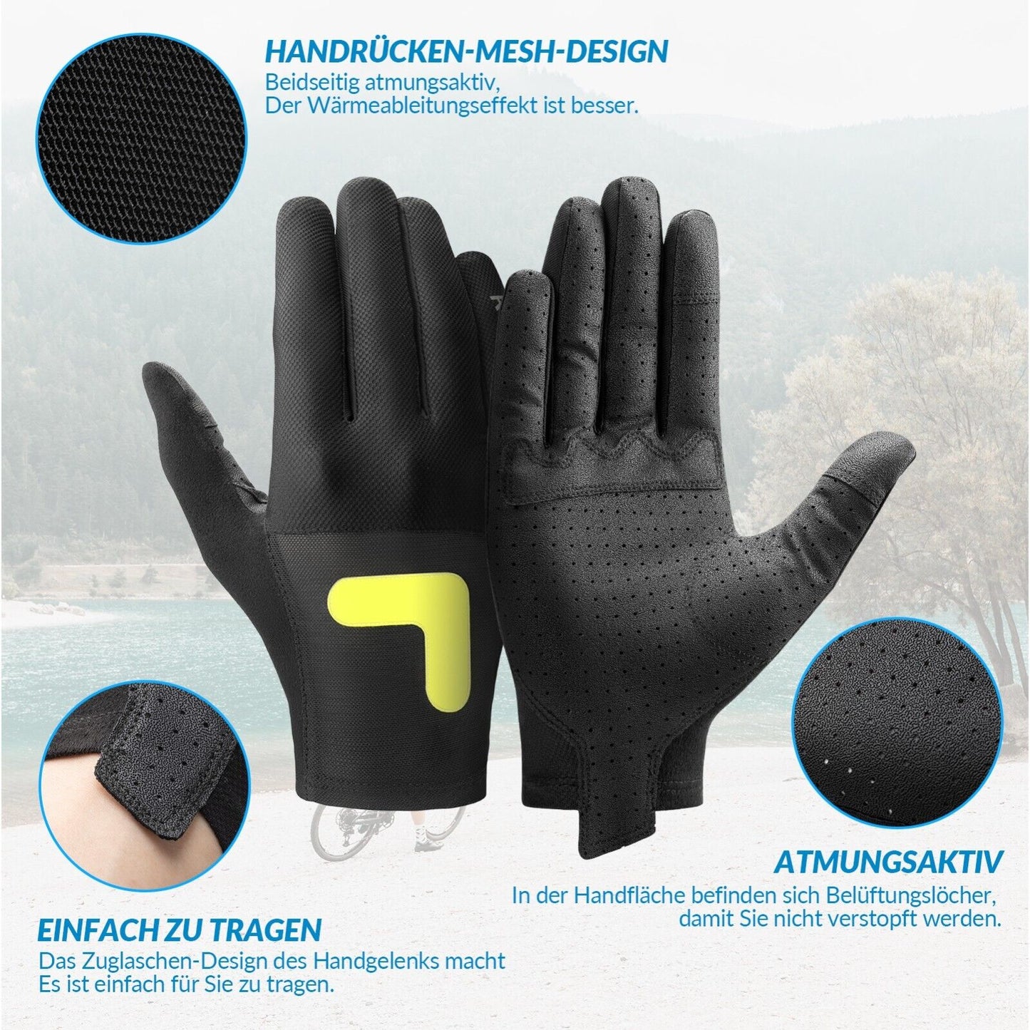 ROCKBROS S299 manusi de ciclism manusi cu ecran tactil motocicleta