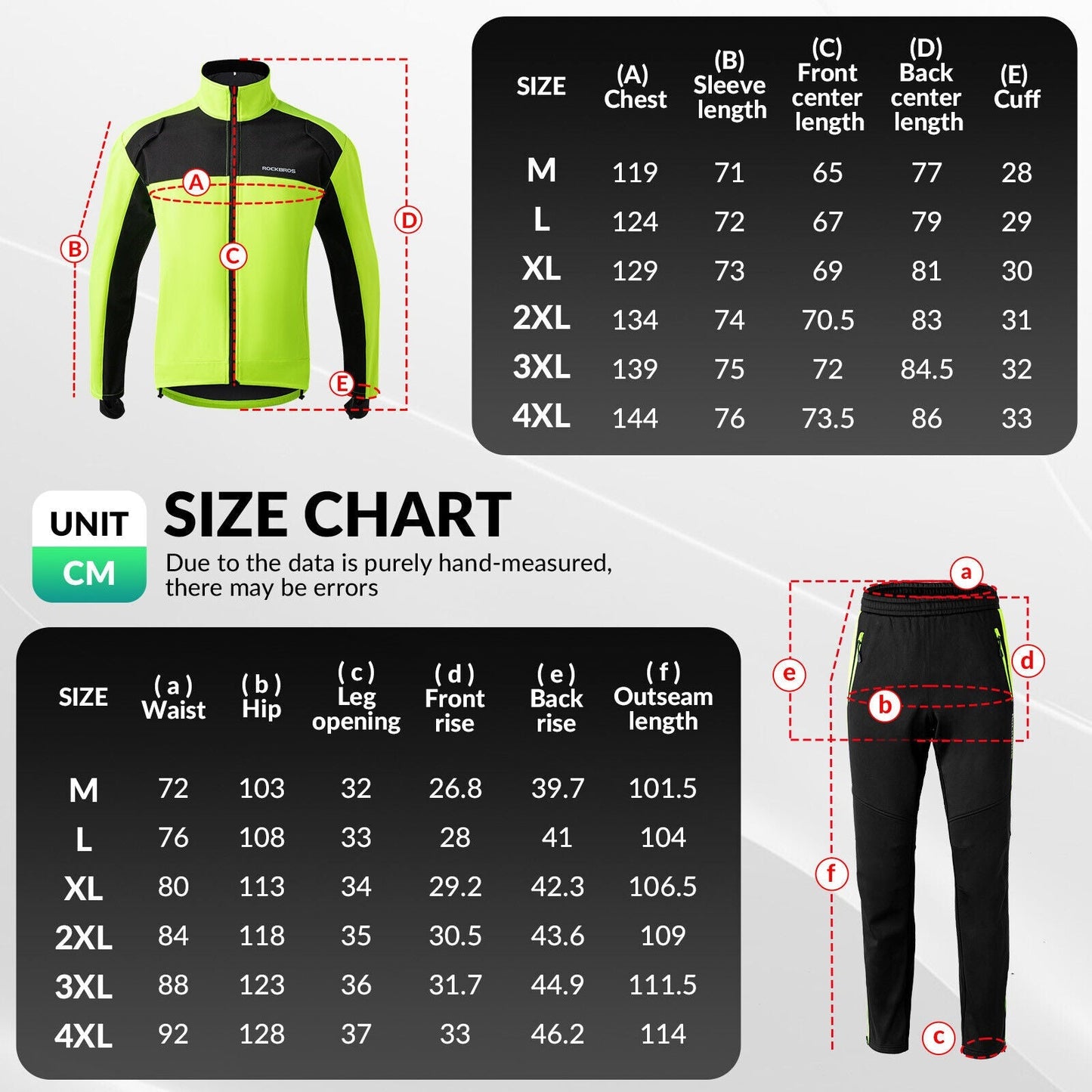 ROCKBROS îmbrăcăminte ciclism pantaloni pantaloni de vânt pantaloni sport antivânt M-4XL