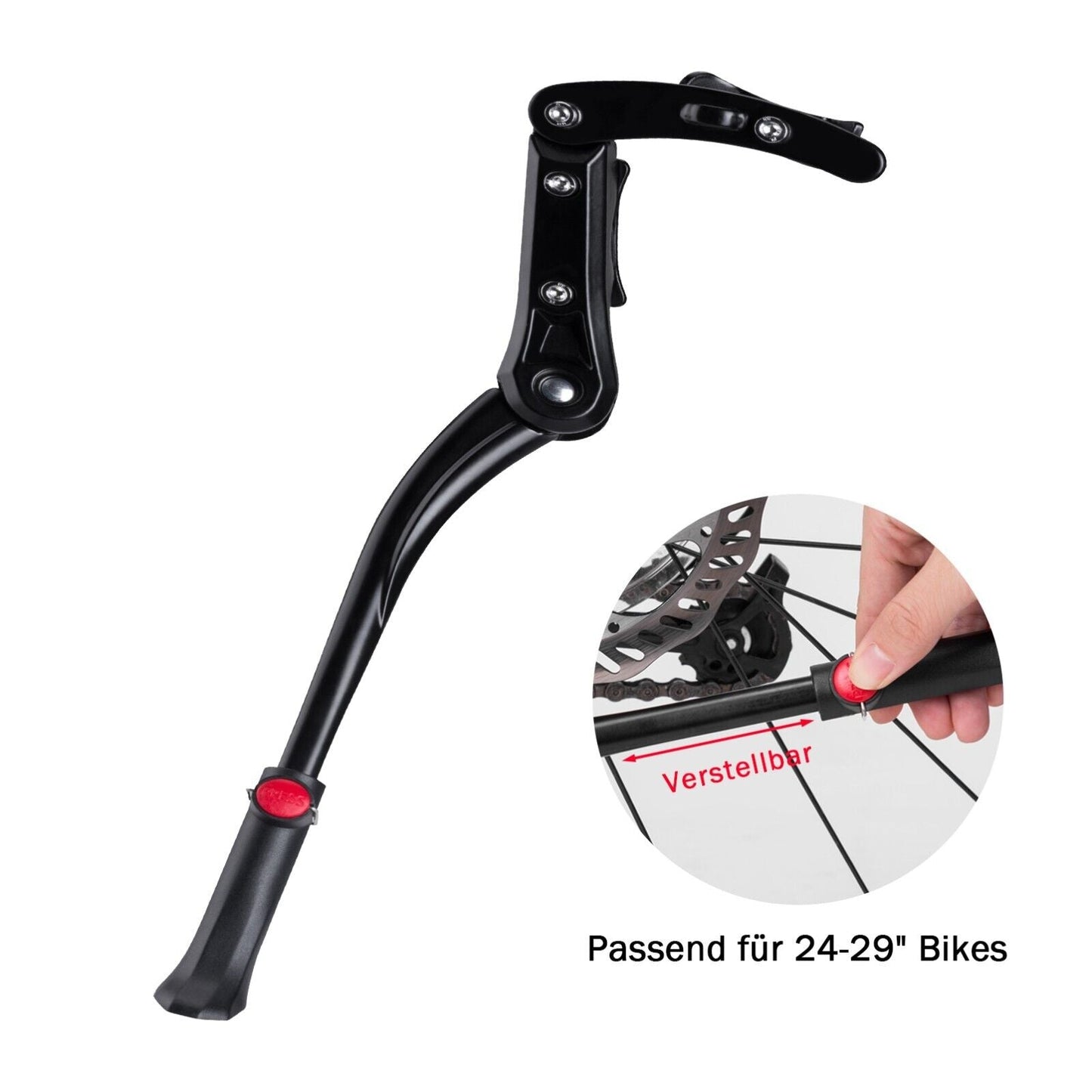 Suport pentru biciclete ROCKBROS Suport lateral reglabil pe inaltime aluminiu de 24-29 inch