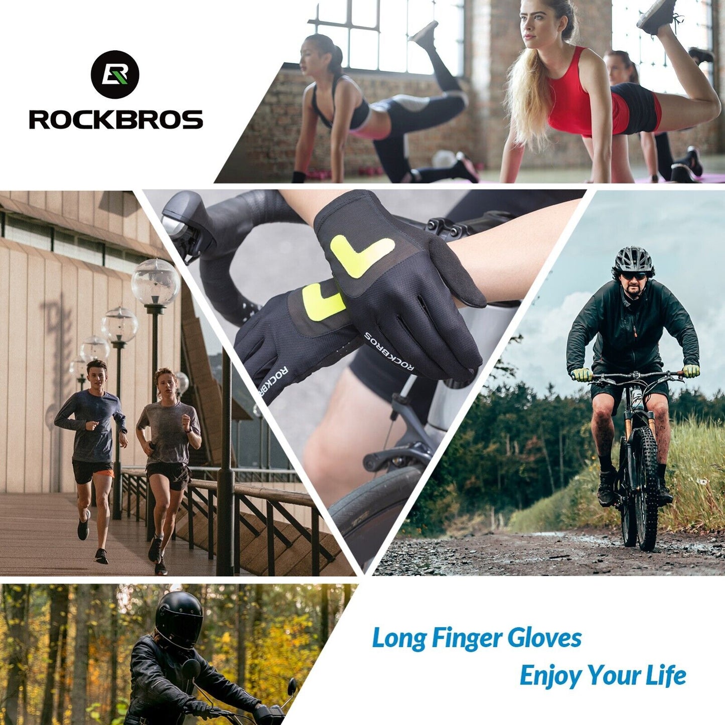 ROCKBROS S299 manusi de ciclism manusi cu ecran tactil motocicleta