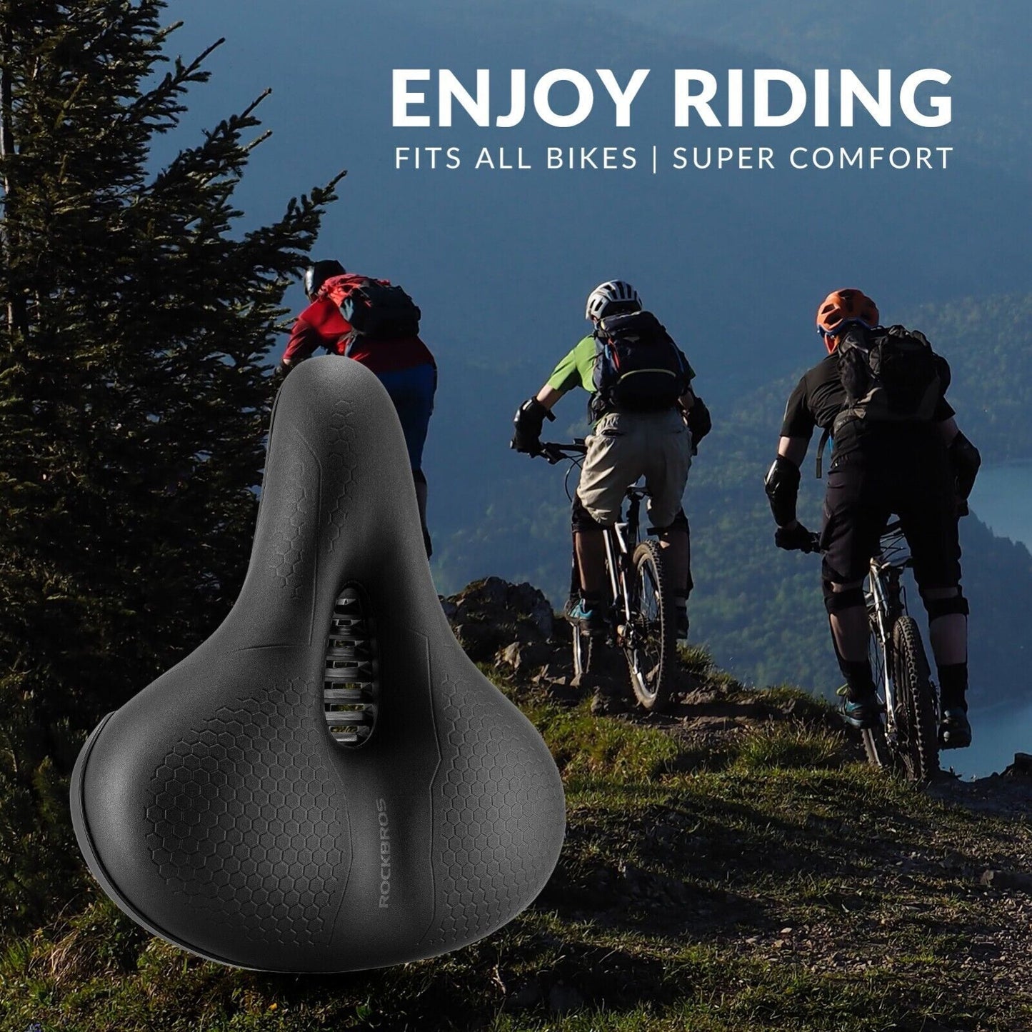 ROCKBROS Șa de bicicletă Scaun de bicicletă spumă cu memorie Confortabil Ergonomic