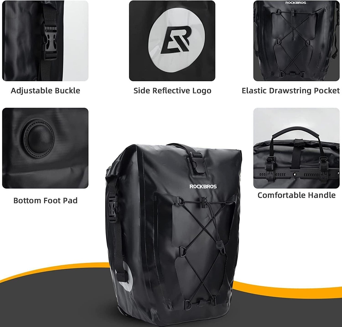 ROCKBROS geanta portbagaj impermeabila geanta biciclete 25L 5 culori