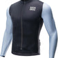 ROCKBROS Tricou pentru ciclism cu mânecă lungă Tricou pentru bărbați, respirabil, cu uscare rapidă, pentru ciclism, cu fermoar, cu 3 buzunare, tricou pentru bărbați, bicicletă de drum, MTB, mărime europeană
