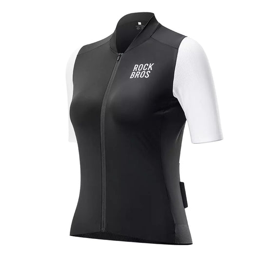 ROCKBROS tricou de ciclism tricou de ciclism cu mânecă scurtă pentru femei jachetă de vară tricou de ciclism tricou de ciclism de drum cu 3 buzunare la spate îmbrăcăminte ciclism MTB respirabilă