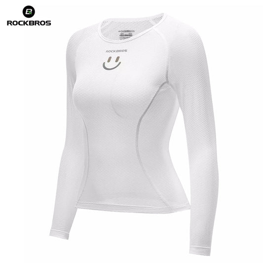 Tricou cu mânecă lungă ROCKBROS tricou de ciclism damă, respirabil, cu uscare rapidă, îmbrăcăminte pentru biciclete, femei, potrivit pentru alergare, tenis, drumeții, tricou sport de bază