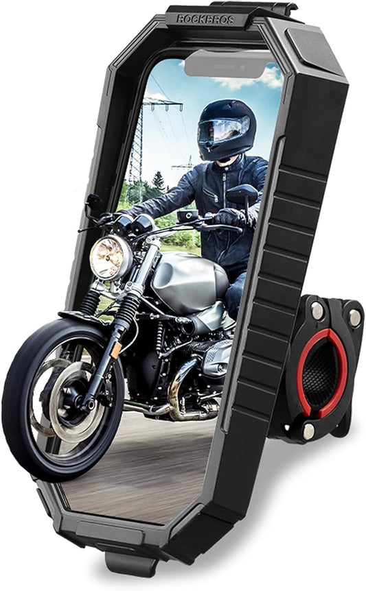 Suport ROCKBROS Suport telefon mobil bicicleta motocicleta universal 360° rezistent la apa
