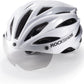 Casca de bicicleta pentru adulti ROCKBROS cu vizor Magnetic detasabil Respirabil Ajustabil pentru barbati si femei 58-62cm