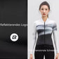 ROCKBROS Tricou pentru ciclism pentru femei cu mânecă lungă, culoare degradată, pentru ciclism MTB, respirabil