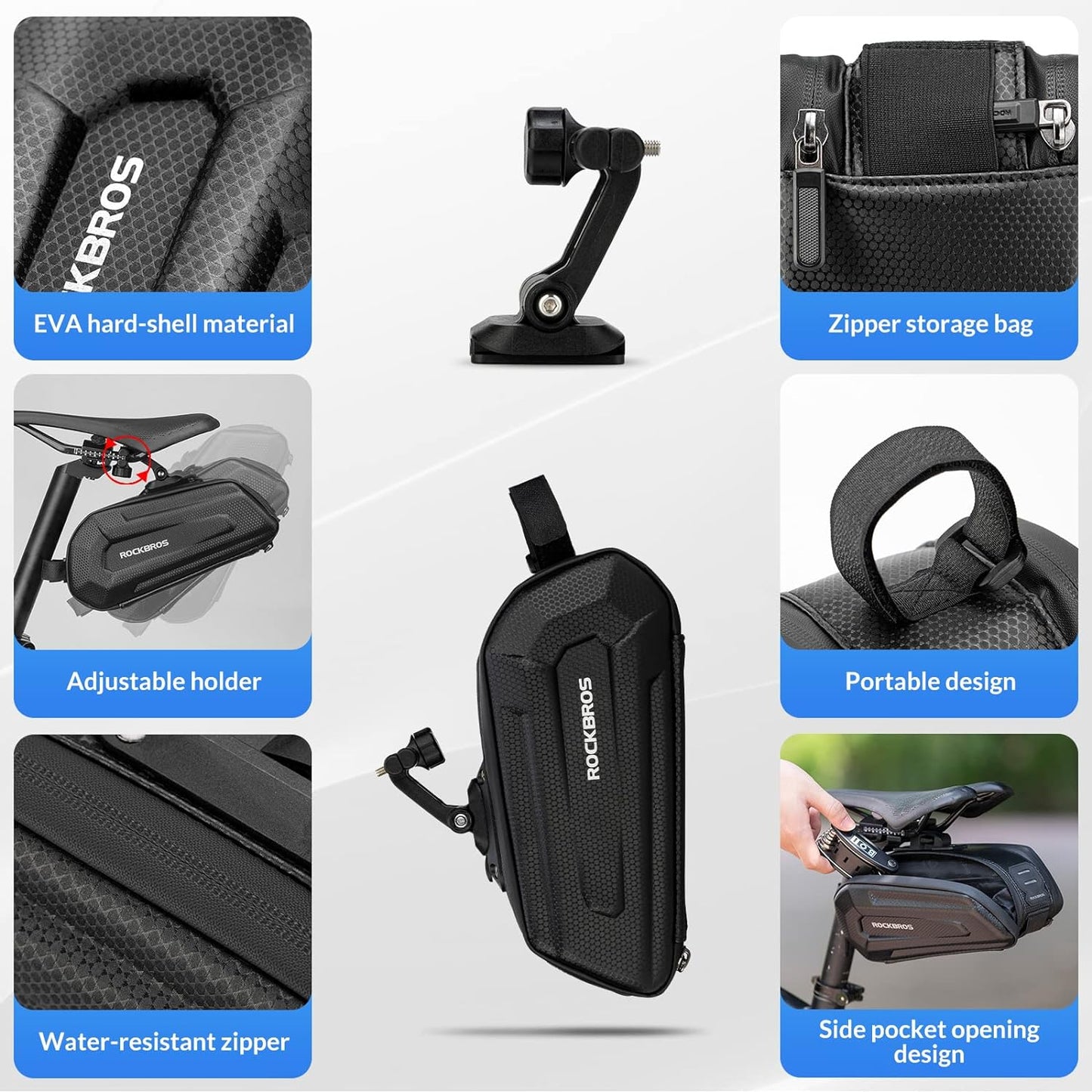 Geantă de bicicletă impermeabilă ROCKBROS B69 cu eliberare rapidă 1.8L