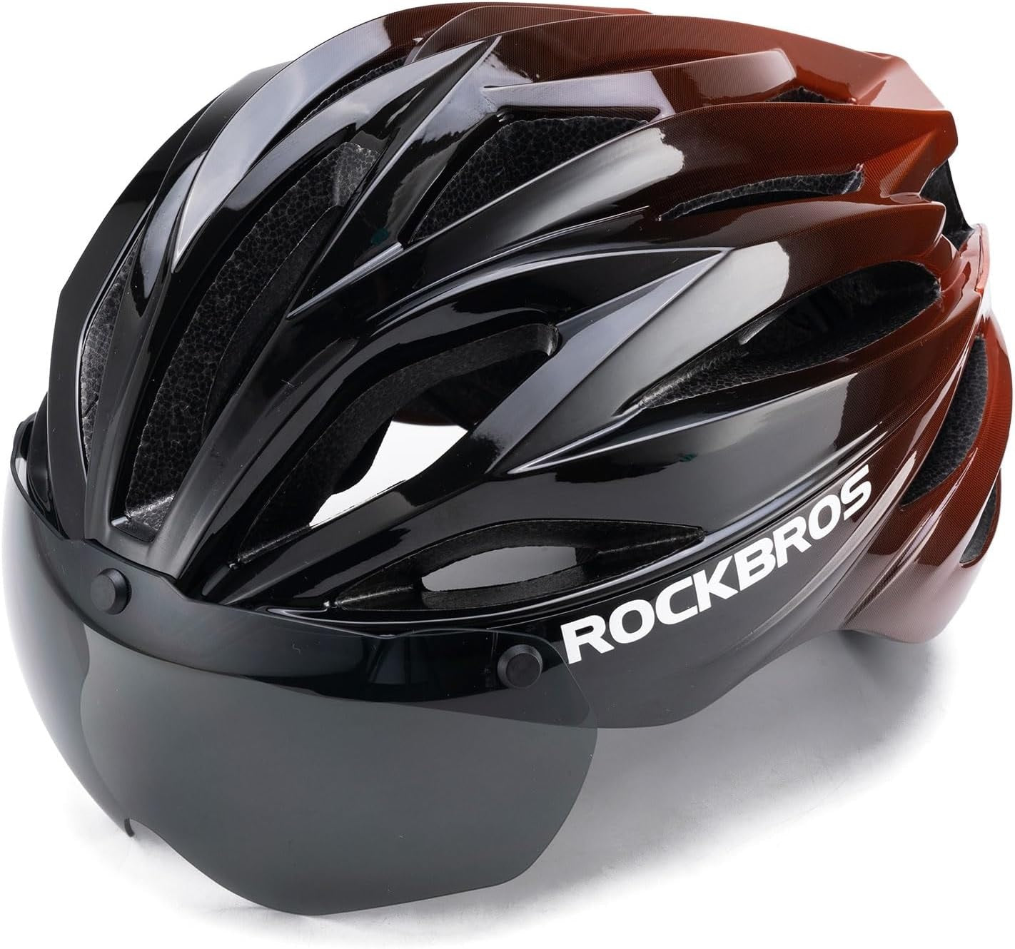 Casca de bicicleta pentru adulti ROCKBROS cu vizor Magnetic detasabil Respirabil Ajustabil pentru barbati si femei 58-62cm