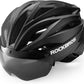 Casca de bicicleta pentru adulti ROCKBROS cu vizor Magnetic detasabil Respirabil Ajustabil pentru barbati si femei 58-62cm