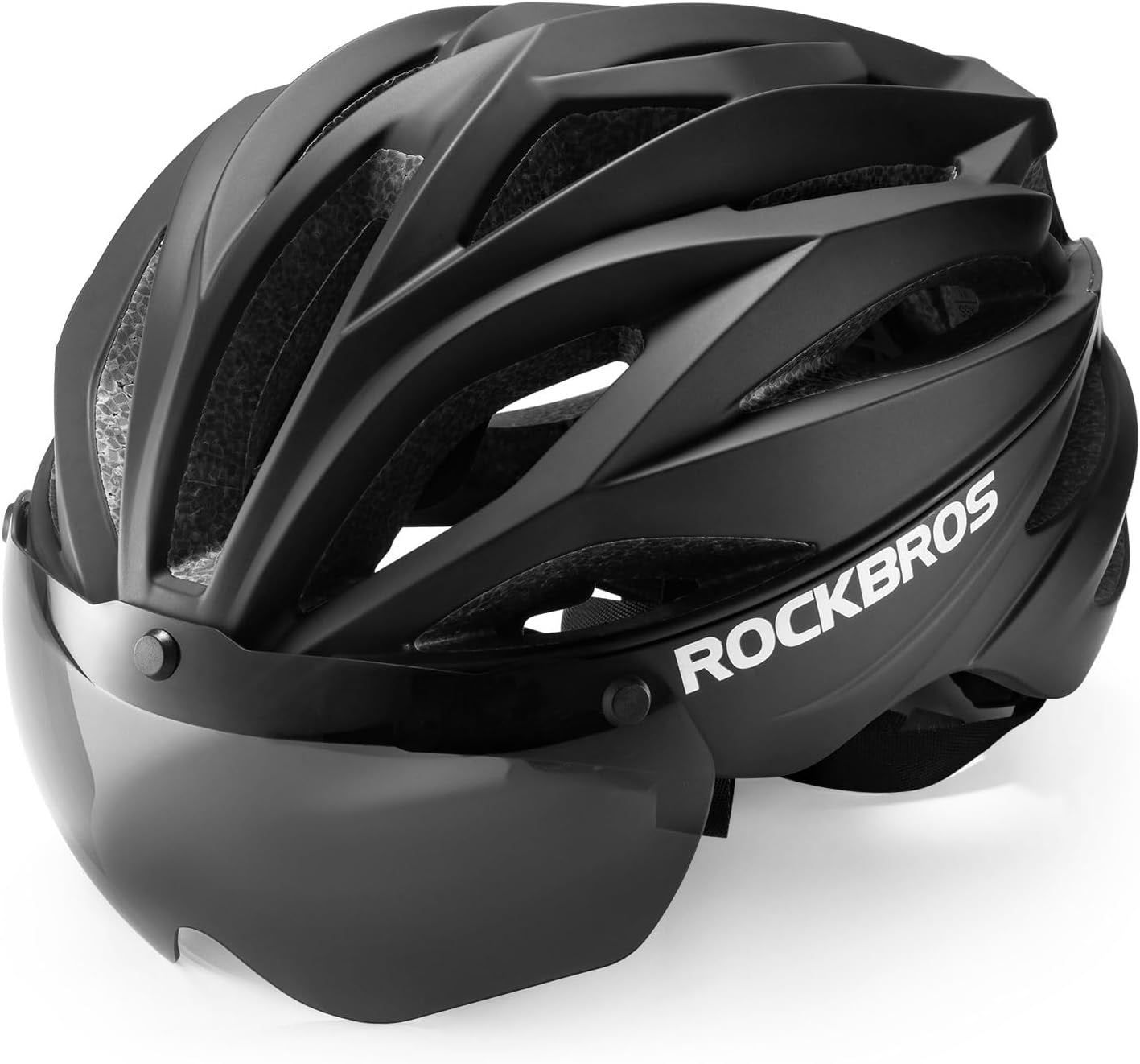 Casca de bicicleta pentru adulti ROCKBROS cu vizor Magnetic detasabil Respirabil Ajustabil pentru barbati si femei 58-62cm