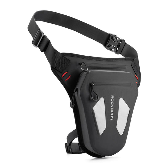 Geantă de picior pentru motocicletă, husă pentru picior, geantă de șold cu bretele de umăr, ROCKBROS