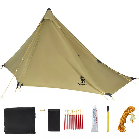 Cort de trekking Qunature Cort pentru 1 persoană Cort de camping ultraușor rezistent la apă 230*180cm