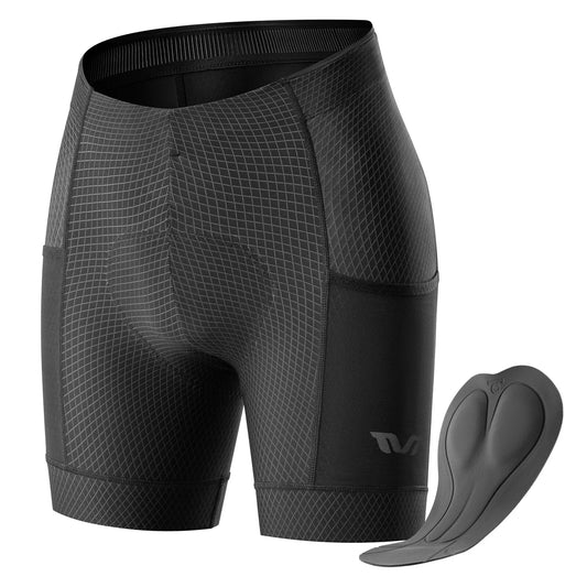 Pantaloni scurți de ciclism ROCKBROS TVI pantaloni scurți de ciclism damă pantaloni scurți de ciclism căptușiți 4D jambiere scurte