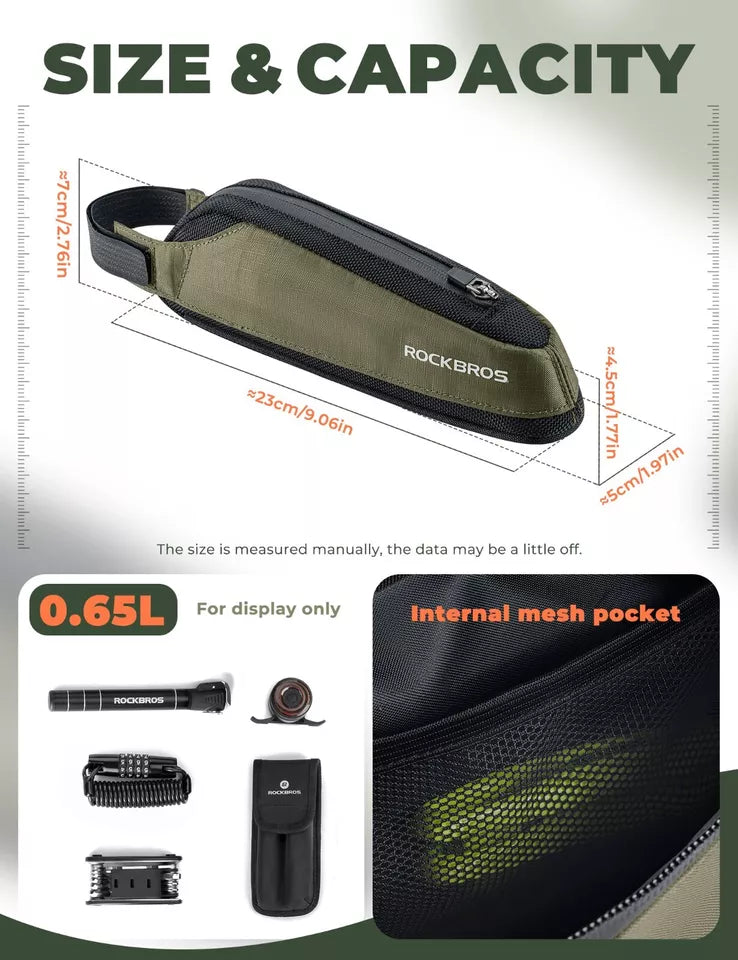 ROCKBROS geanta cadru geanta tub oblic geanta biciclete bicicleta de drum MTB