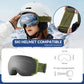 Ochelari de schi Qunature, ochelari de snowboard, anti-aburi UV400 femei/bărbați pentru purtători de ochelari