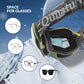 Ochelari de schi Qunature, ochelari de snowboard, anti-aburi UV400 femei/bărbați pentru purtători de ochelari