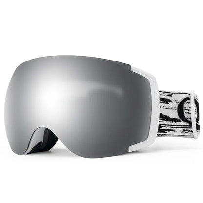 Ochelari de schi Qunature, ochelari de snowboard, anti-aburi UV400 femei/bărbați pentru purtători de ochelari