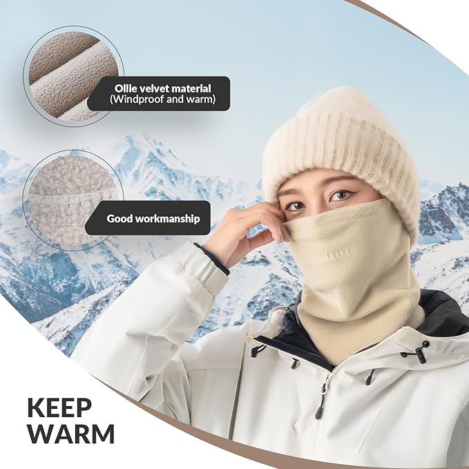 Balaclava Qunature Balaclava Căldură de Iarnă Balaclava Termică Rezistent la vânt Mască de schi pentru activități în aer liber, cum ar fi Ciclism Motociclism Snowboard Schi Încălzitor pentru gât pentru femei/Bărbați Unisex