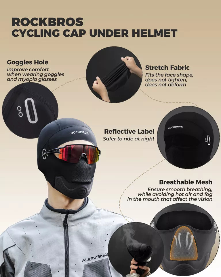 Balaclava pentru Cap de Motocicletă ROCKBROS Balaclava pentru Bicicletă