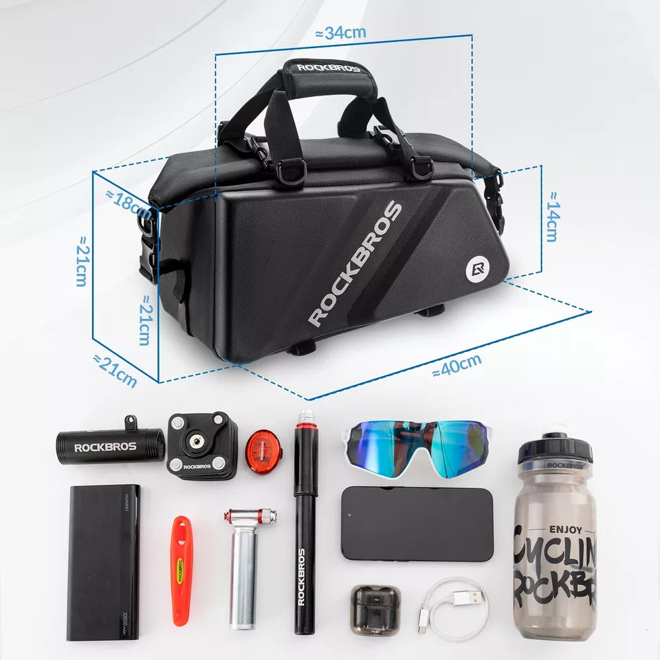 ROCKBROS geanta bagaje biciclete roata spate geanta 11.6L portbagaj -