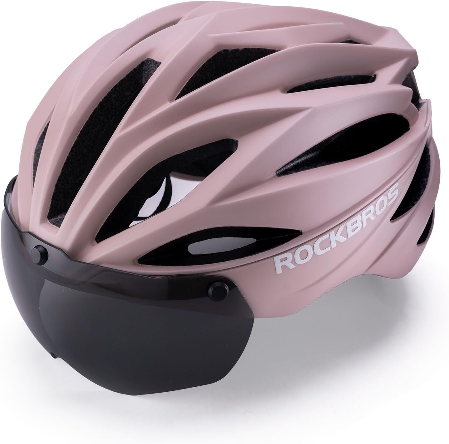 Casca de bicicleta pentru adulti ROCKBROS cu vizor Magnetic detasabil Respirabil Ajustabil pentru barbati si femei 58-62cm