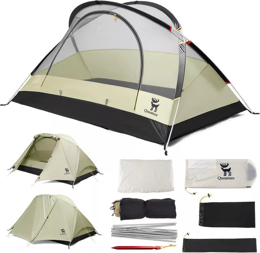 Cort de camping Qunature pentru 2 persoane Cort rucsac Cort impermeabil cu structura X