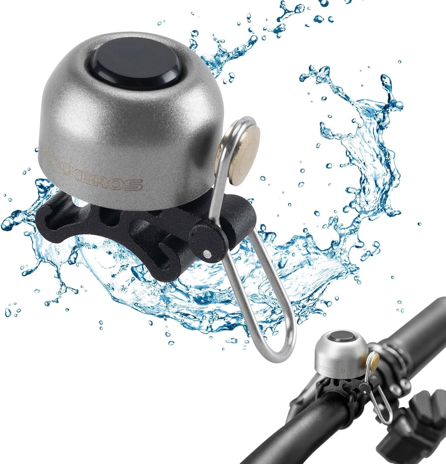 ROCKBROS clopot bicicletă ghidon clasic, bicicletă de munte retro sonerie bicicletă tare clopot bicicletă cupru clopot bicicletă pentru 22-34 mm