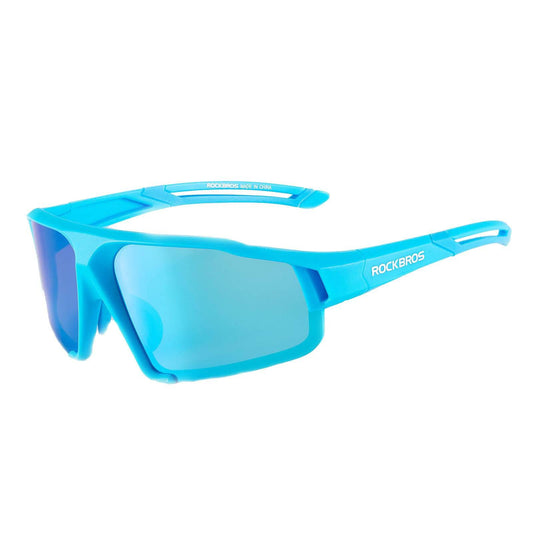 Ochelari de soare polarizați cu protecție UV400, albastru deschis, unisex, ROCKBROS