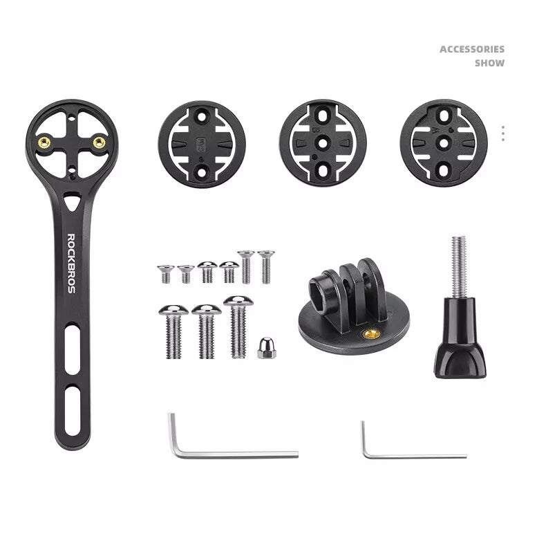 ROCKBROS Bicicletă Computer Mount GPS Adaptor Lumină pentru Bicicletă GoPro Fibră de Carbon