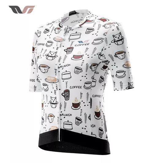 Tricou de ciclism ROCKBROS TVI, tricou de ciclism respirabil, cu mânecă scurtă, cu 3 buzunare