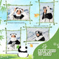 Masca de schi cu balaclava de iarna Qunature pentru copii si parinti masti integrale cu design panda balaclava pentru activitati in aer liber de toamna si iarna, cum ar fi schi, motociclism, ciclism