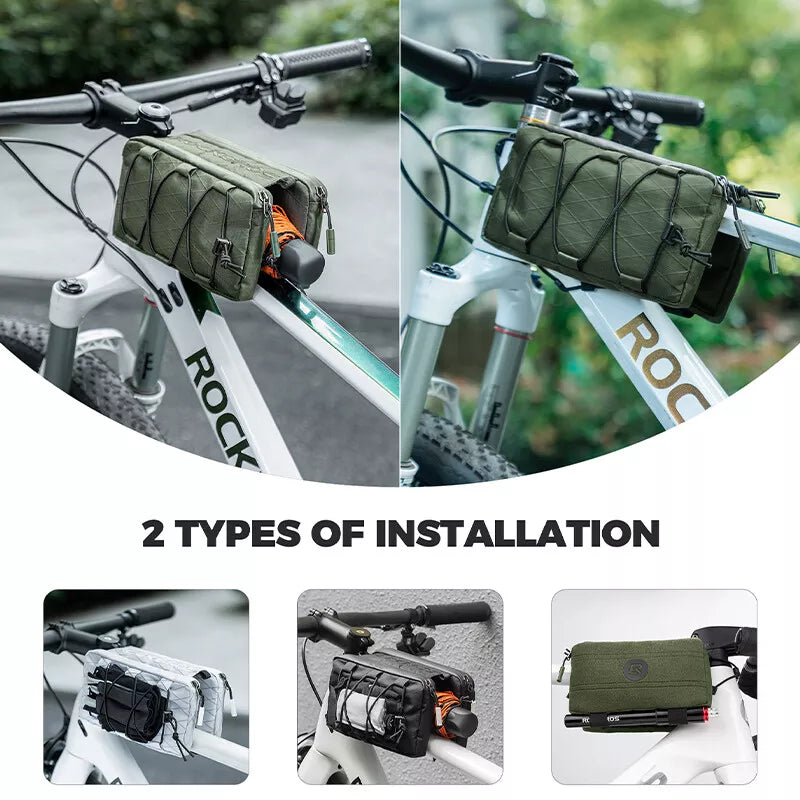 ROCKBROS Geanta biciclete cadru dublu 1L Geanta top tub fata 5 culori pentru bicicleta de drum MTB