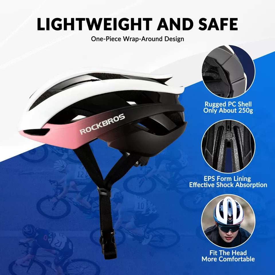 Casca de bicicleta ROCKBROS pentru femei si barbati casca de ciclism 4 culori casca de protectie M/L 55-61 cm