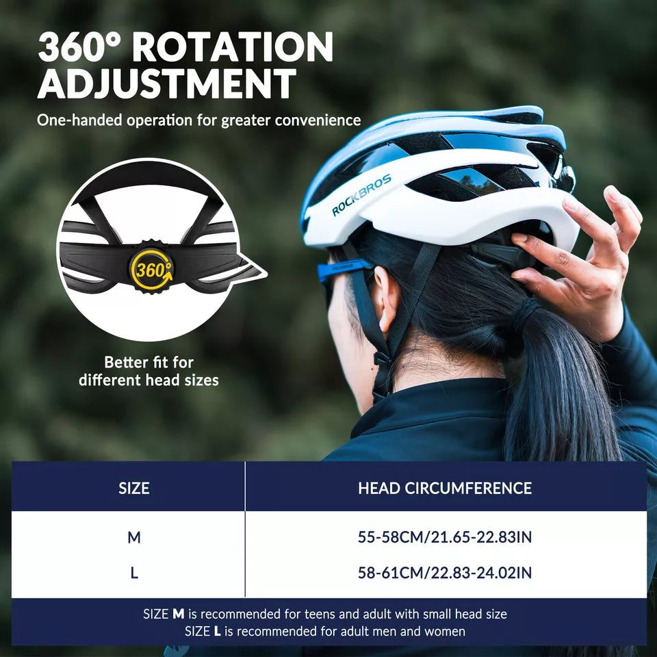 Casca de bicicleta ROCKBROS pentru femei si barbati casca de ciclism 4 culori casca de protectie M/L 55-61 cm