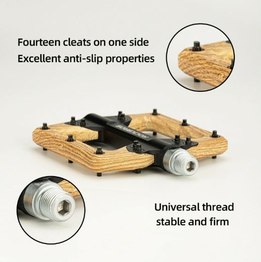 ROCKBROS pedale de bicicletă nailon 9/16 inch pedale de bicicletă platformă anti-alunecare aluminiu